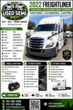 2022 Freightliner Cascadia 126 Raised Roof Sleeper - Image 15